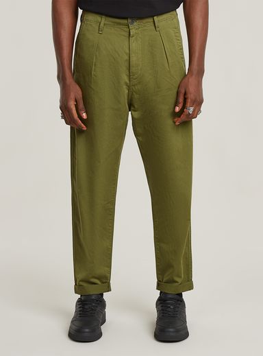 Pleated Chino Relaxed Tapered
